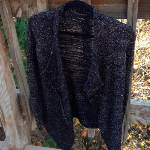 Express shimmery open front wool blend sweater  sz SP - Picture 3 of 15